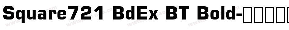 Square721 BdEx BT Bold字体转换
